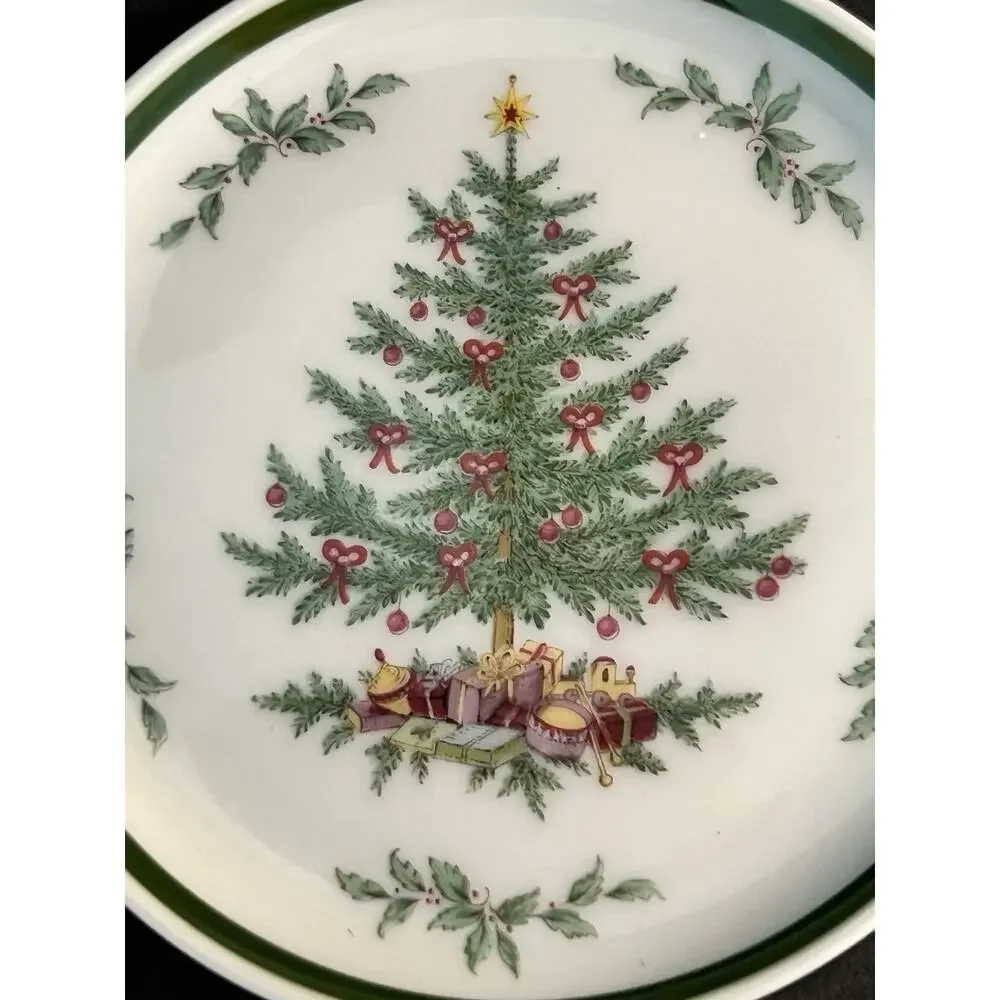 AK Kaiser W Germany Set of 6 Christmas Tree & Holly 4